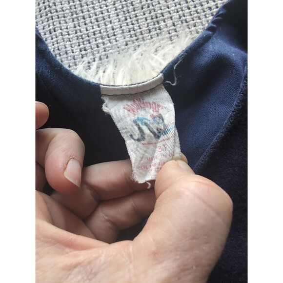 Vintage Muffling Holiday Plaid ROMPER 3T Blue & Red Toddler One Piece - Picture 5 of 11